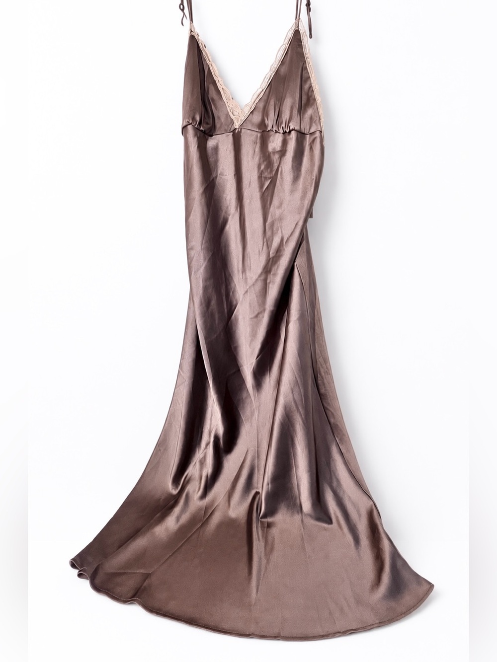 ZARA Lace -trimmed Satin Slip Dress, NWT XXL - Picture 13 of 16